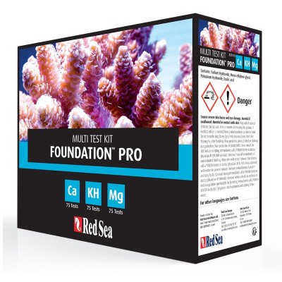 RED SEA Reef foundation Pro Test Kit- Test d'eau pour aquarium RED SEA Reef foundation Pro Test Kit- Test d'eau pour aquarium
