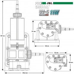 JBL ProCristal UV-C Compact Plus 11W – Sterilisator für Aquarien von 200 bis 800 l JBL ProCristal UV-C Compact Plus 11W – Sterilisator für Aquarien von 200 bis 800 l