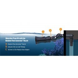 VCA Waterbox Flow Kit mit 1/2-Zoll-Random-Flow-Generatordüse VCA Waterbox Flow Kit mit 1/2-Zoll-Random-Flow-Generatordüse