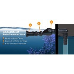 VCA Waterbox Flow Kit mit 1/4-Zoll-Random-Flow-Generatordüse VCA Waterbox Flow Kit mit 1/4-Zoll-Random-Flow-Generatordüse