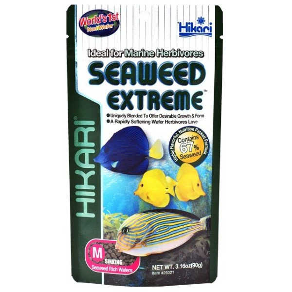 HIKARI Marine SeaWeed Extreme M 90 gr- Nourriture pour poissons herbivores